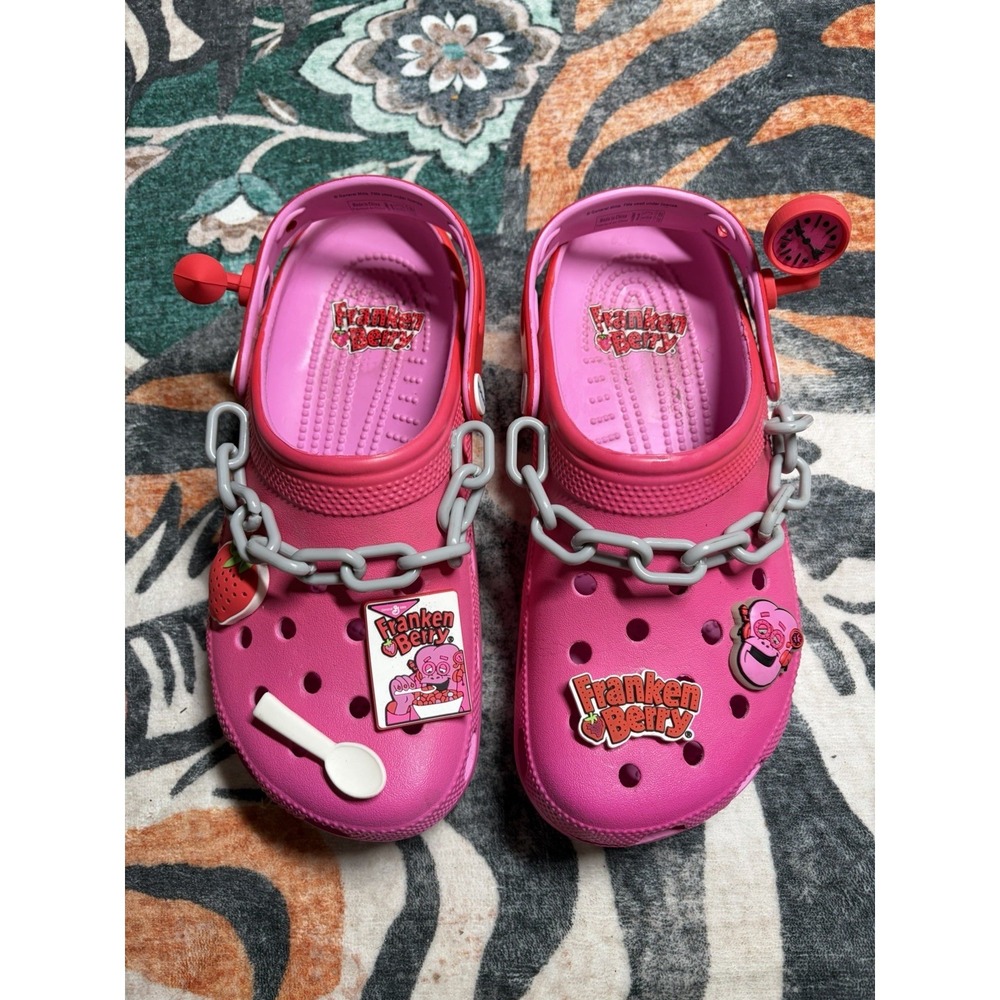 Franken Berry x Crocs Classic Clogs General Mills Cereal US M6/W8 Shoes